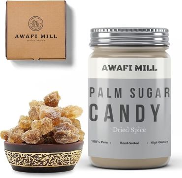 Awafi Mill Palm Sugar Crystals Panam Kalkandam Bottle of 100g
